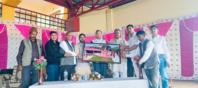 बाराही धाम राज्य योजना आयोग (सीटू) के उपाध्यक्ष राजशेखर जोशी का हुआ जोरदार स्वागत।